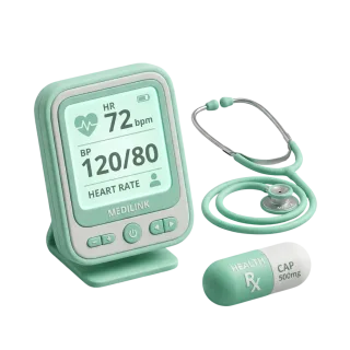 SuMedicon telemedicine suite interface illustration